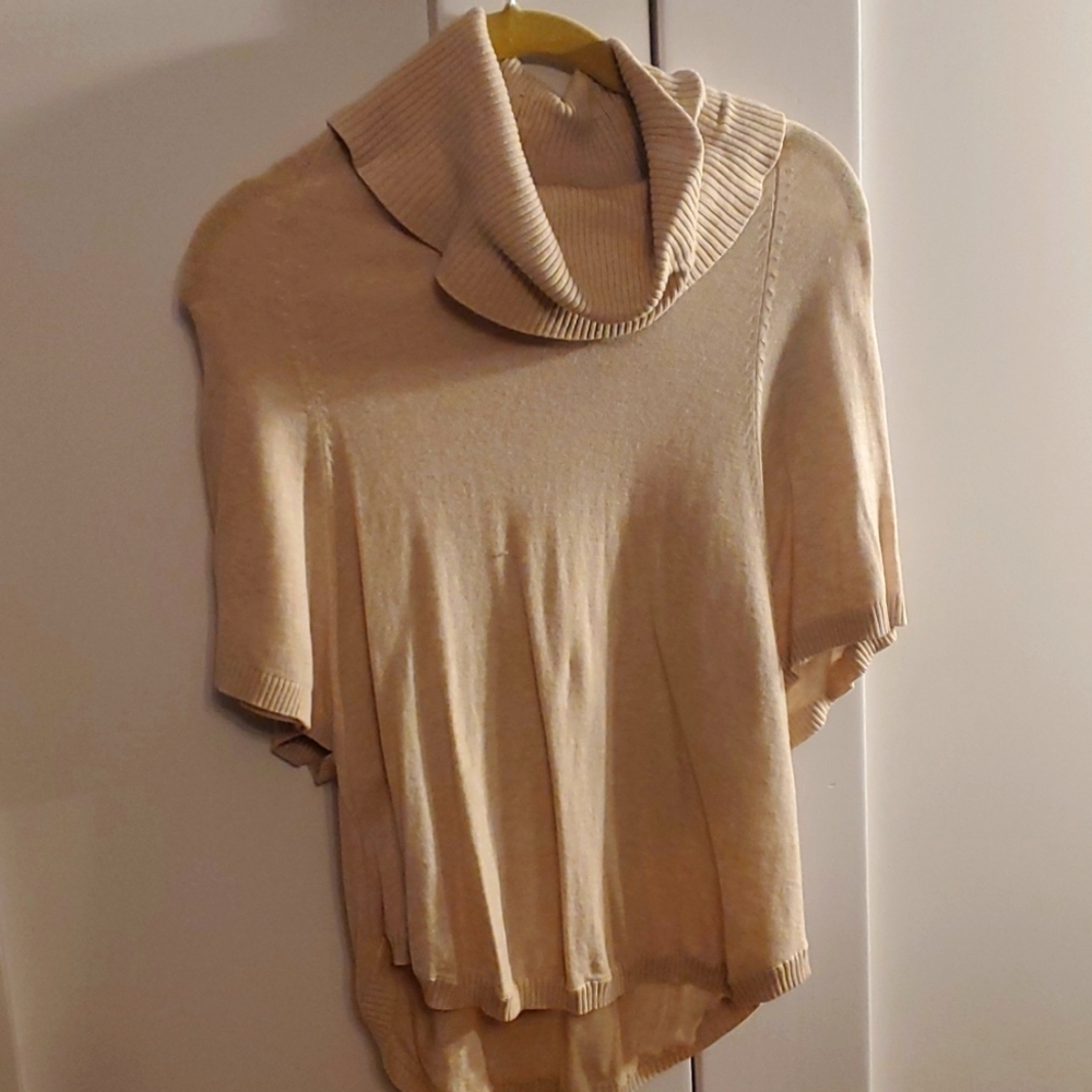 JJ Basics Cowl Neck Sweater poncho sleeve S